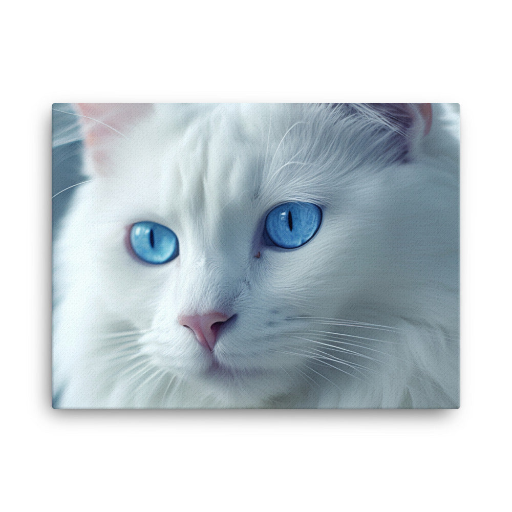 Turkish Angora Posing canvas - Posterfy.AI