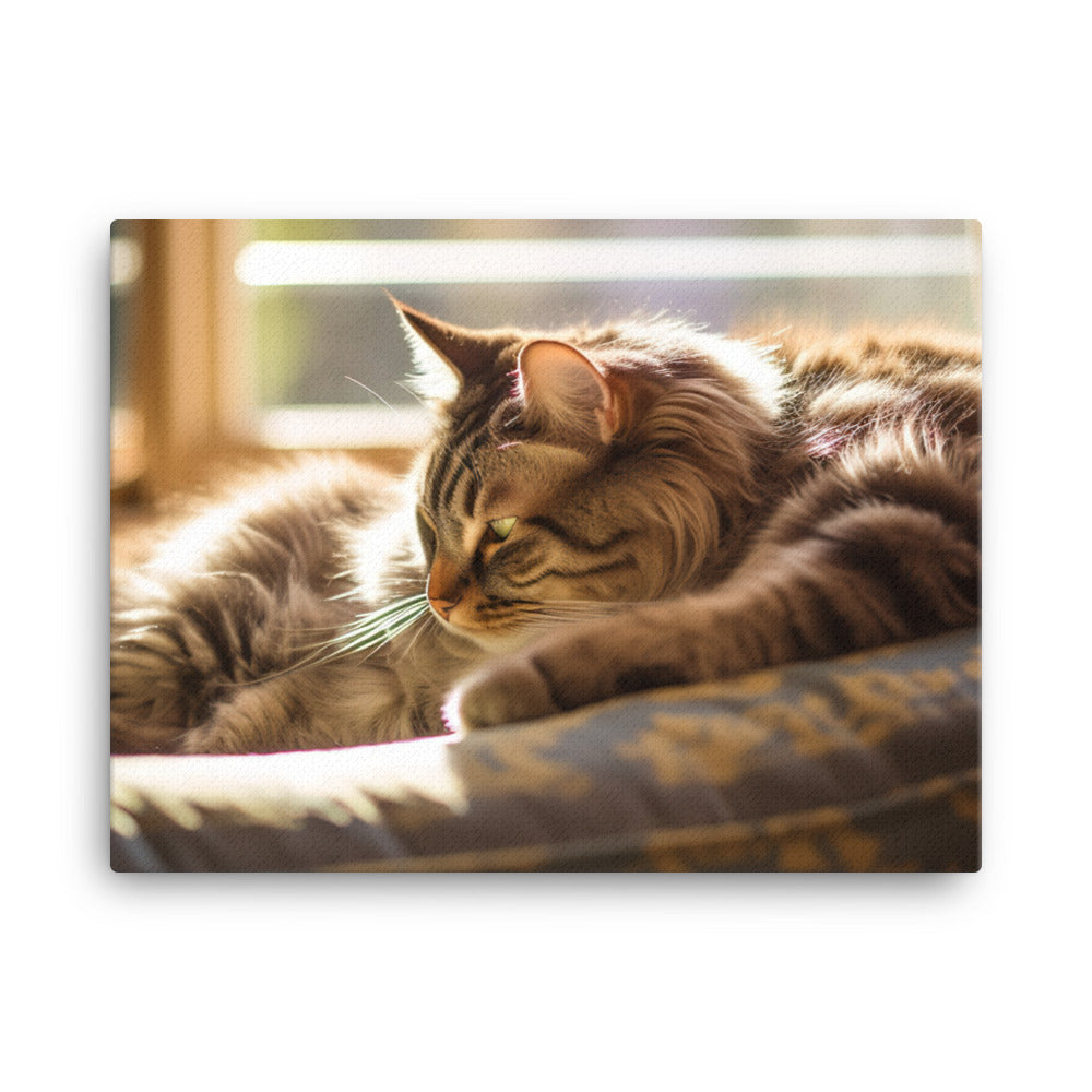 Adorable Manx Cat canvas - Posterfy.AI