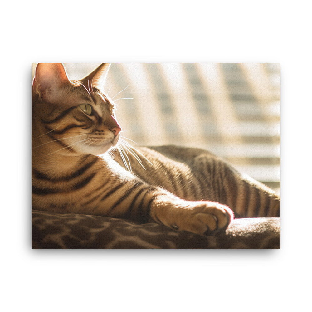 Ocicat Lounging canvas - Posterfy.AI