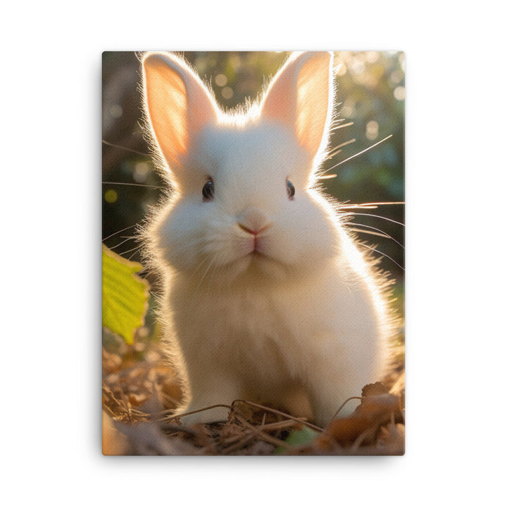 Florida White Bunny Canvas - PosterfyAI.com