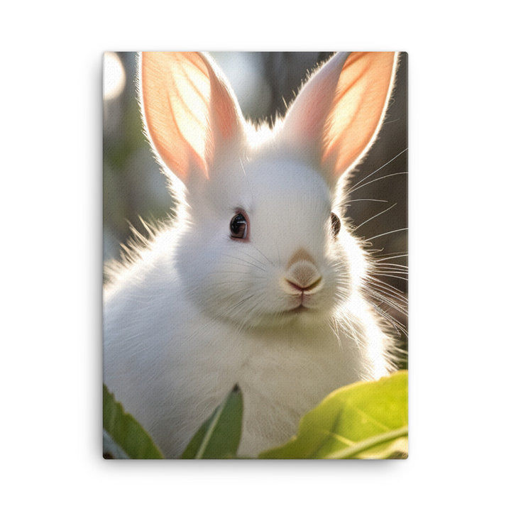 Florida White Bunny Canvas - PosterfyAI.com