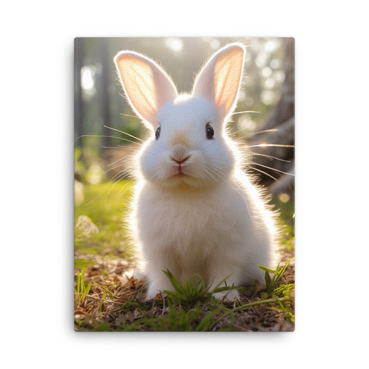Florida White Bunny Canvas - PosterfyAI.com