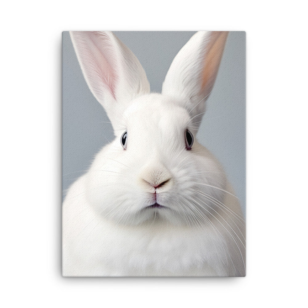 Florida White Bunny Canvas - PosterfyAI.com