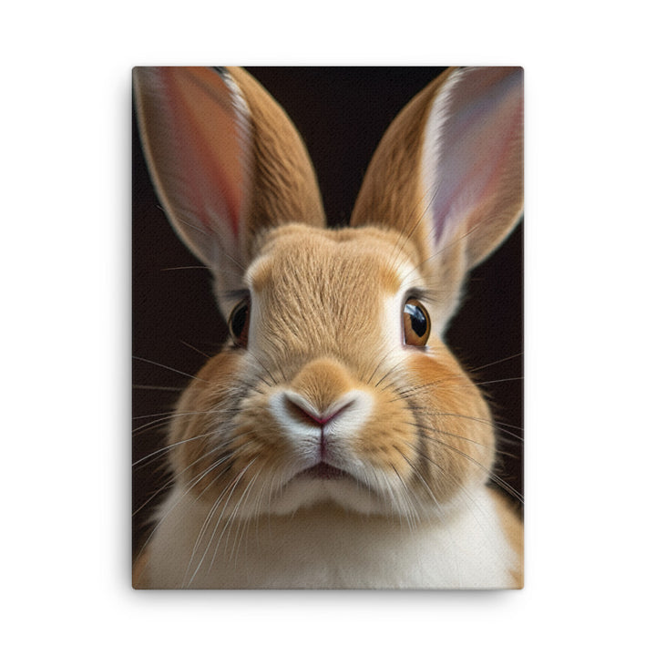 Mini Rex Bunny Canvas - PosterfyAI.com