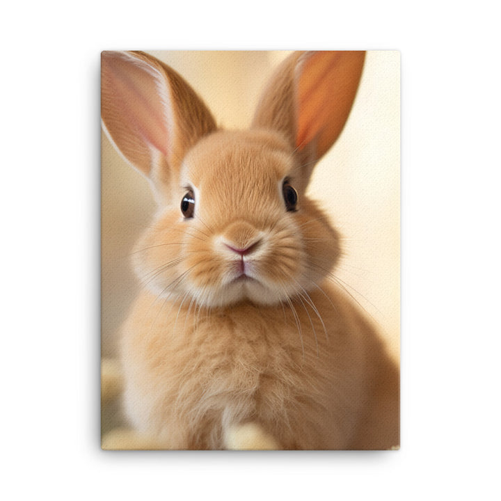 Mini Rex Bunny Canvas - PosterfyAI.com