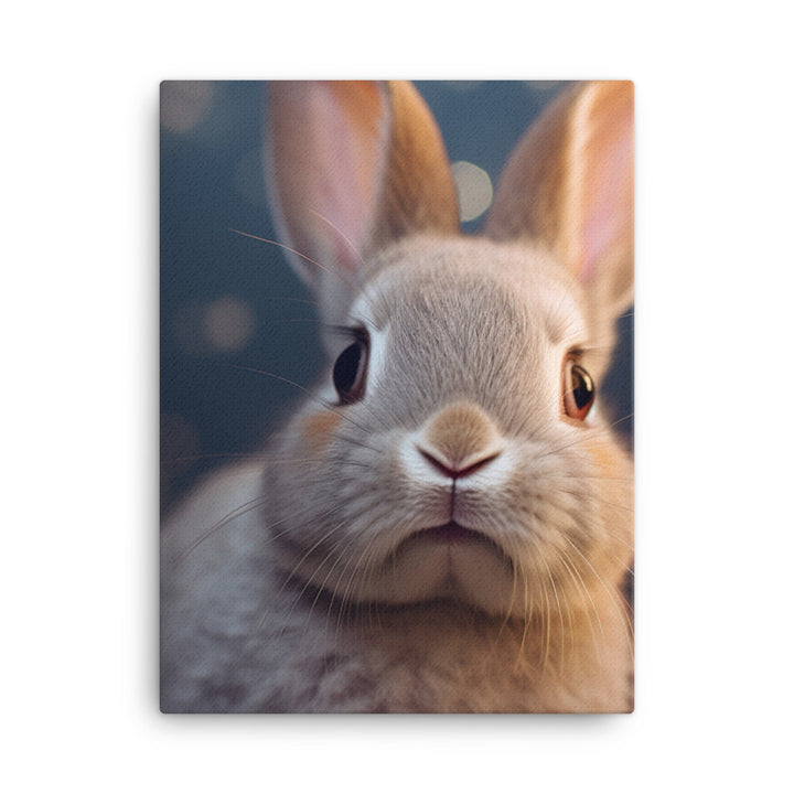 Mini Rex Bunny Canvas - PosterfyAI.com