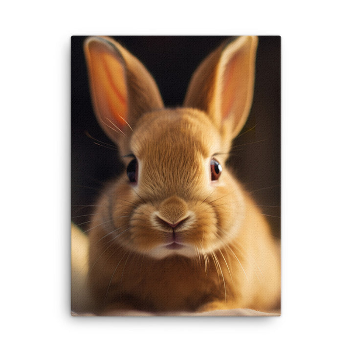 Mini Rex Bunny Canvas - PosterfyAI.com