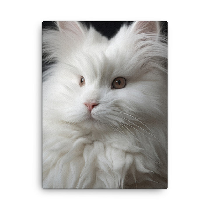 French Angora Bunnys Majestic Beauty Canvas - PosterfyAI.com
