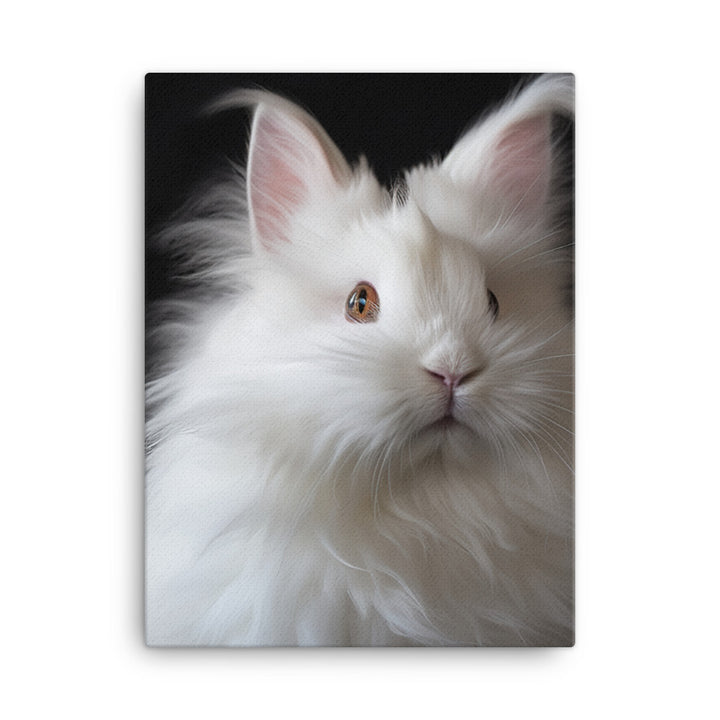 French Angora Bunny Canvas - PosterfyAI.com