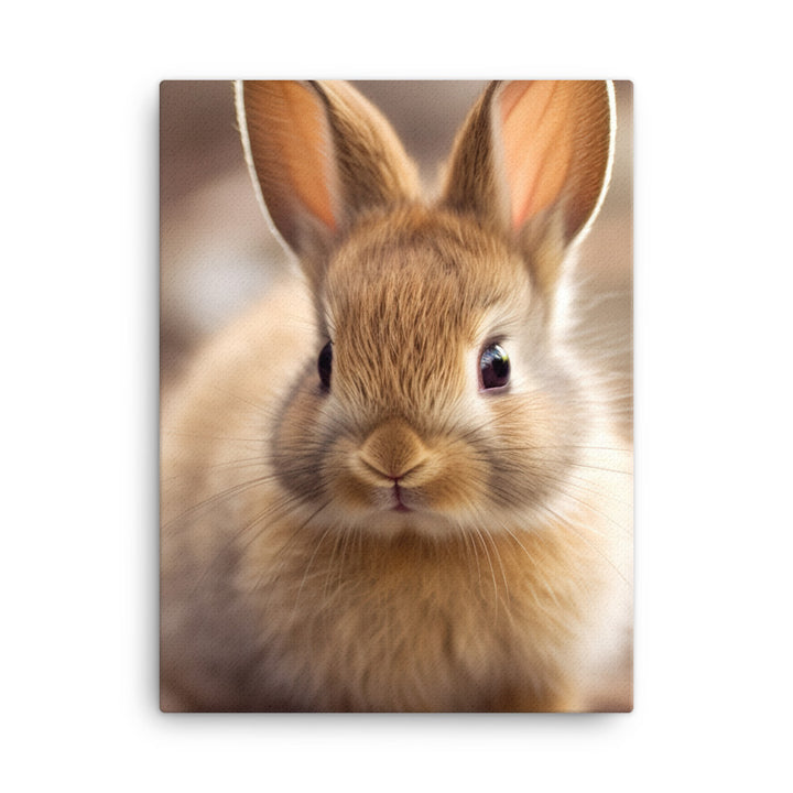 Adorable Rhinelander Bunny Canvas - PosterfyAI.com