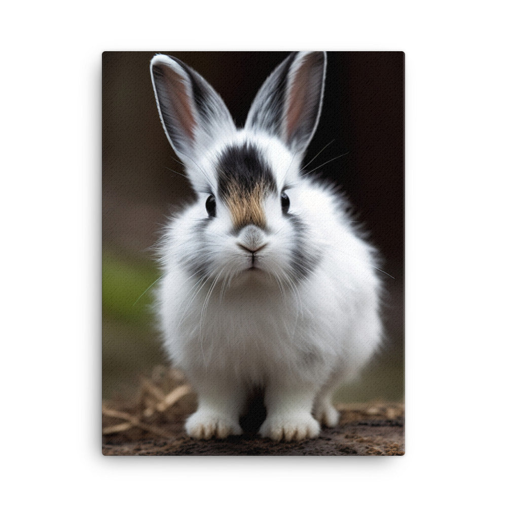 Dwarf Hotot Bunny Canvas - PosterfyAI.com
