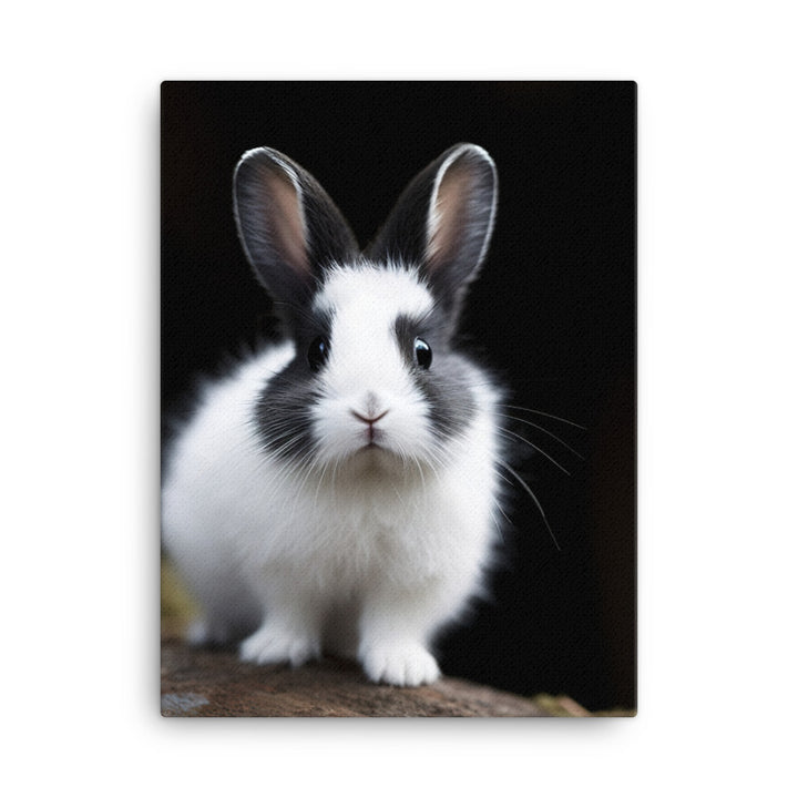 Dwarf Hotot Bunny Canvas - PosterfyAI.com