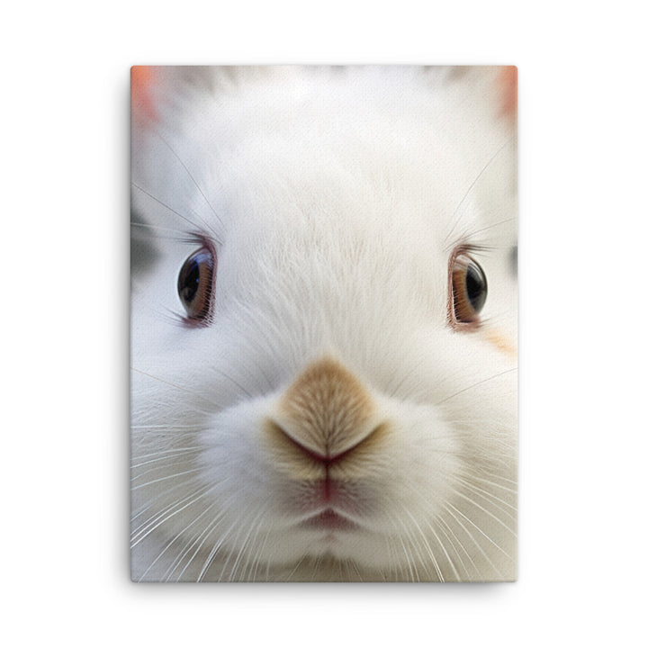 Charming Dwarf Hotot Bunny Canvas - PosterfyAI.com
