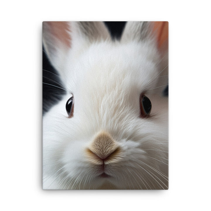Charming Dwarf Hotot Bunny Canvas - PosterfyAI.com