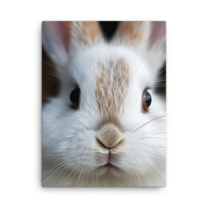 Charming Dwarf Hotot Bunny Canvas - PosterfyAI.com
