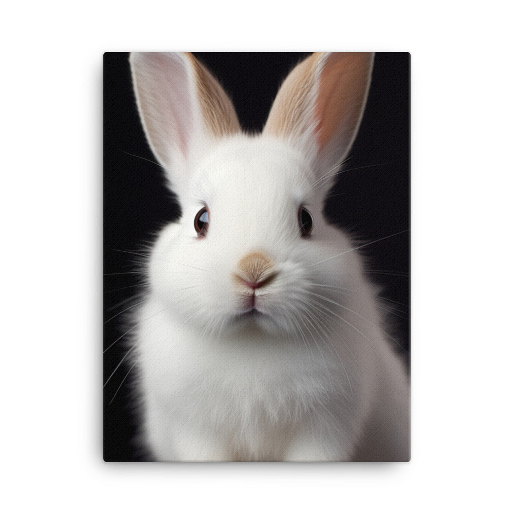 Adorable Dwarf Hotot Bunny Canvas - PosterfyAI.com