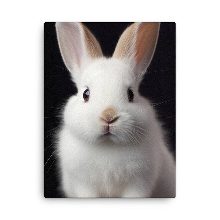 Adorable Dwarf Hotot Bunny Canvas - PosterfyAI.com