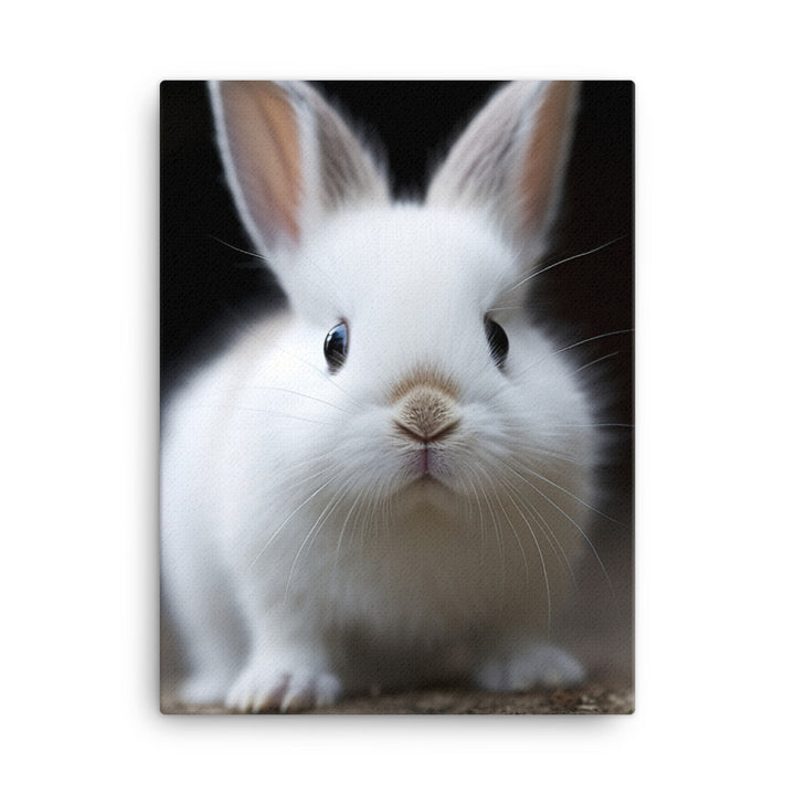 Adorable Dwarf Hotot Bunny Canvas - PosterfyAI.com