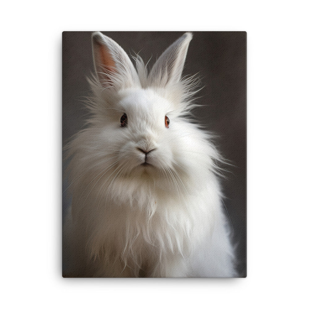 Adorable Dwarf Hotot Bunny Canvas - PosterfyAI.com