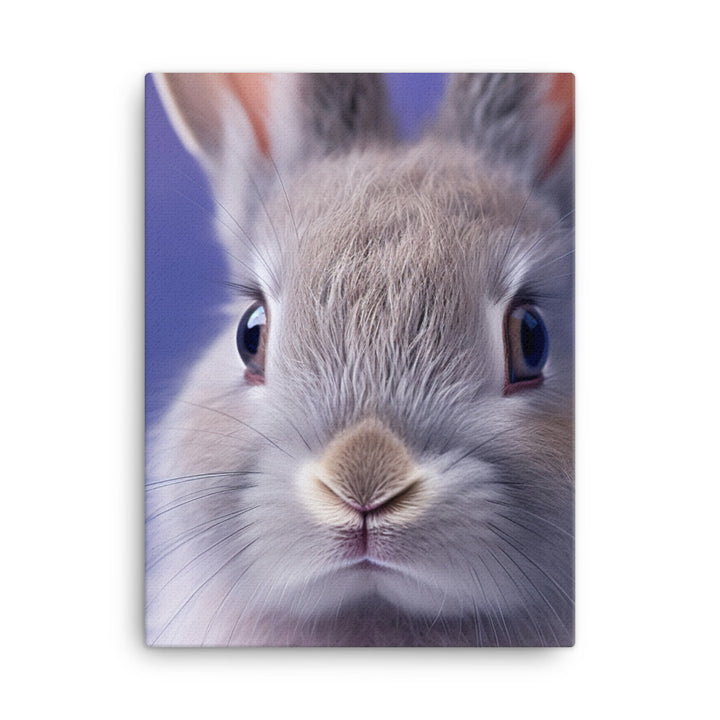 Charming Lilac Bunny Canvas - PosterfyAI.com