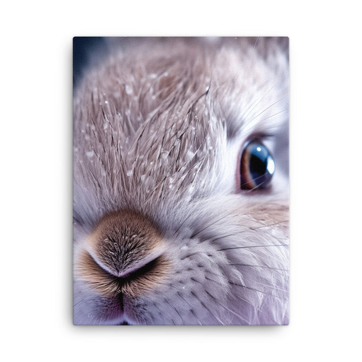 Adorable Lilac Bunny Canvas - PosterfyAI.com
