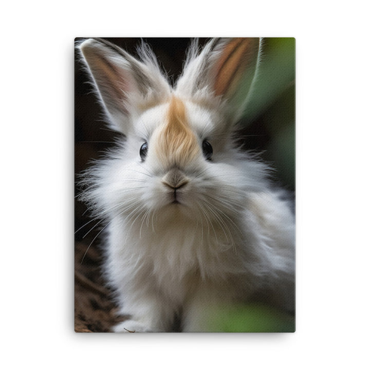 Lionhead Bunny Canvas - PosterfyAI.com