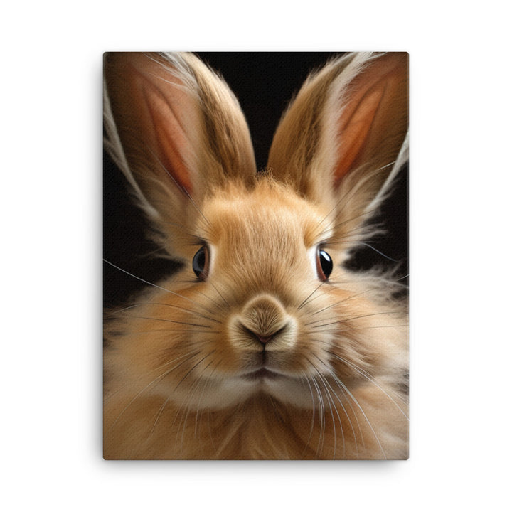 Charming Lionhead Bunny Canvas - PosterfyAI.com
