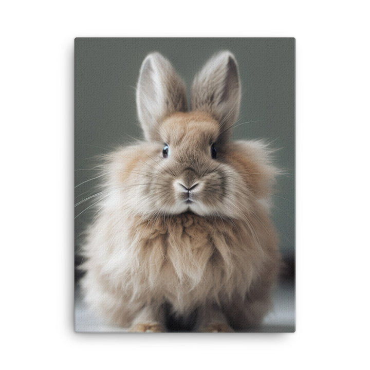 Jersey Wooly Bunny Canvas - PosterfyAI.com