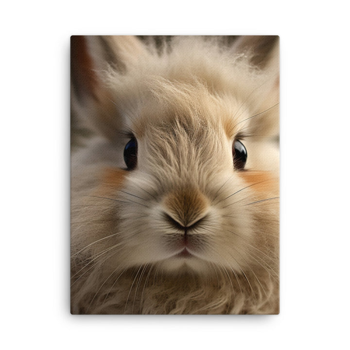 Charming Jersey Wooly Bunny Canvas - PosterfyAI.com