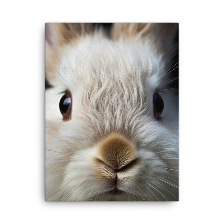 Charming Jersey Wooly Bunny Canvas - PosterfyAI.com