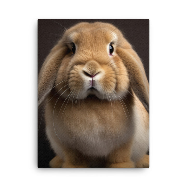 Holland Lop Bunny Canvas - PosterfyAI.com