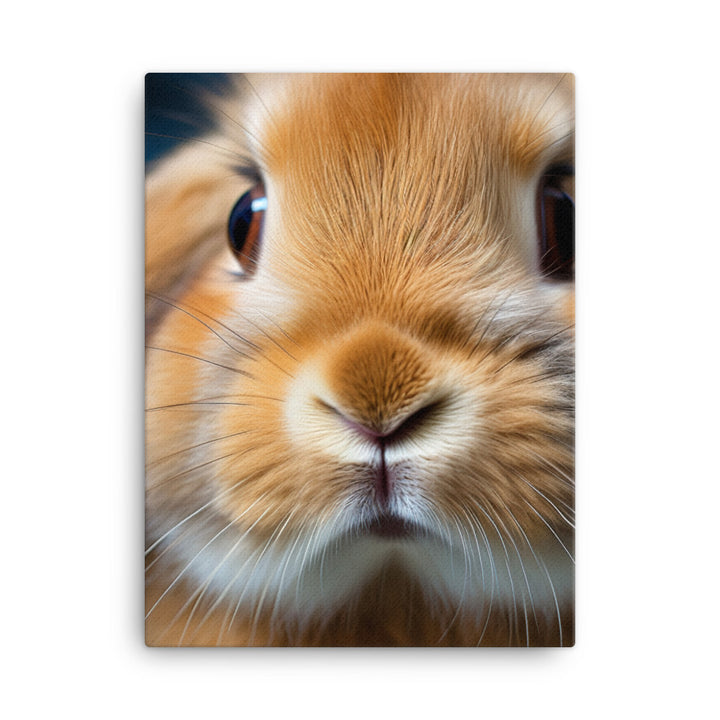 Charming Holland Lop Bunny Canvas - PosterfyAI.com