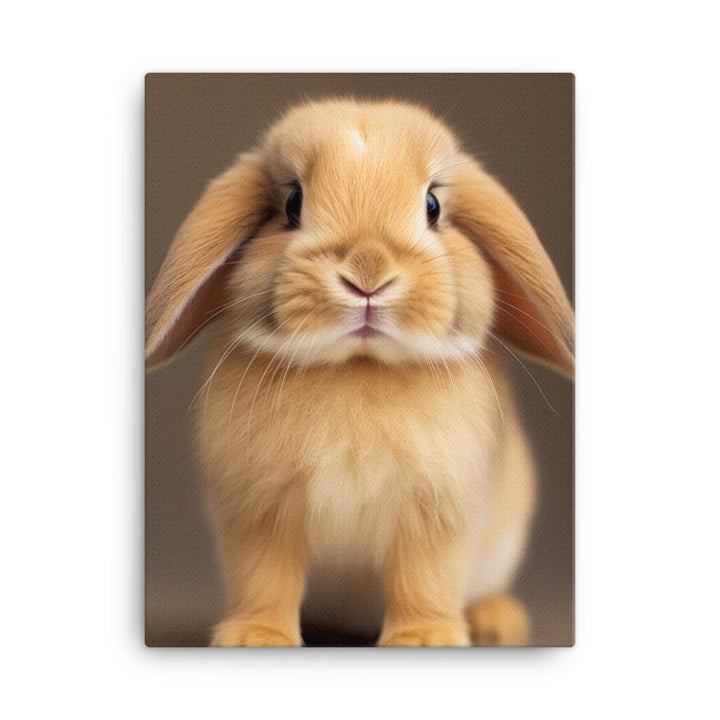 Adorable Holland Lop Bunny Canvas - PosterfyAI.com