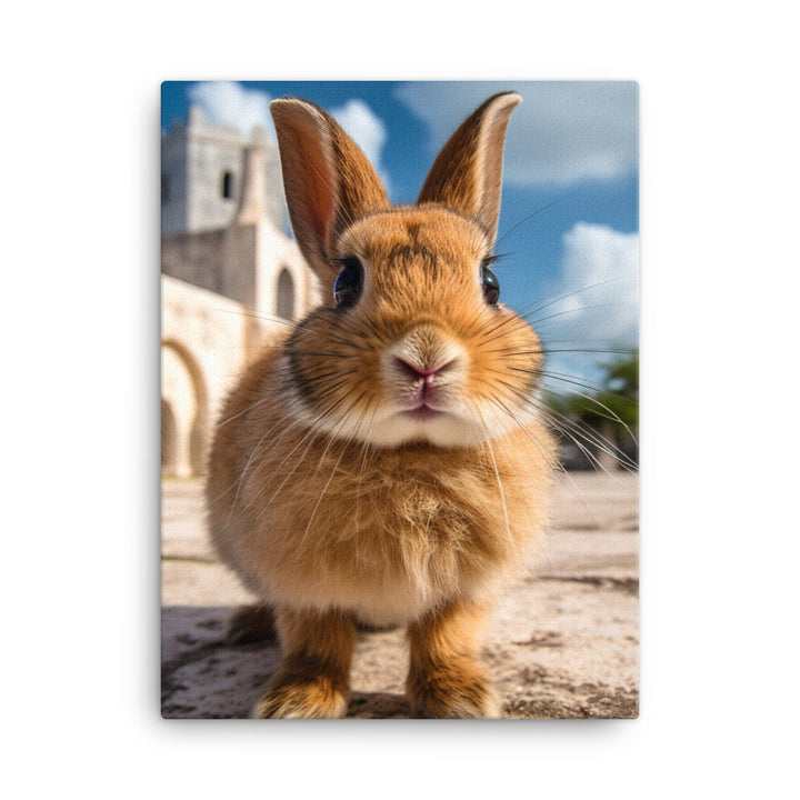 Adorable Havana Bunny Canvas - PosterfyAI.com