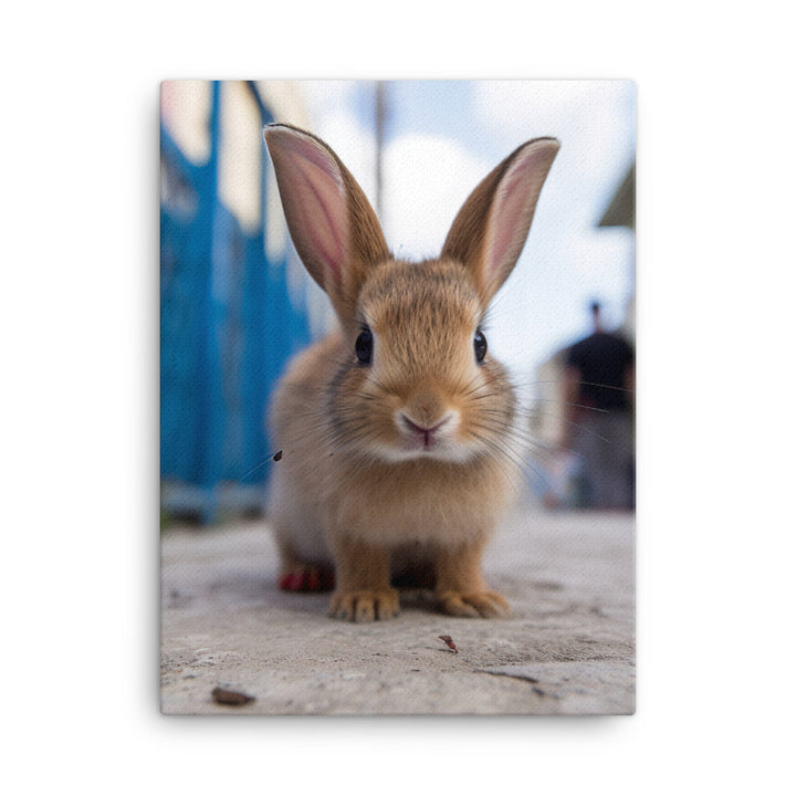 Adorable Havana Bunny Canvas - PosterfyAI.com