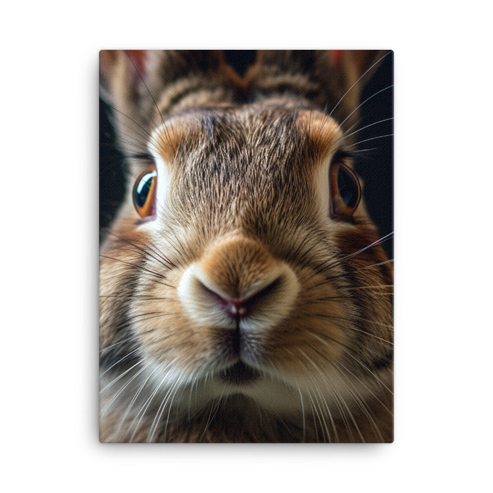 Charming Flemish Giant Bunny Canvas - PosterfyAI.com
