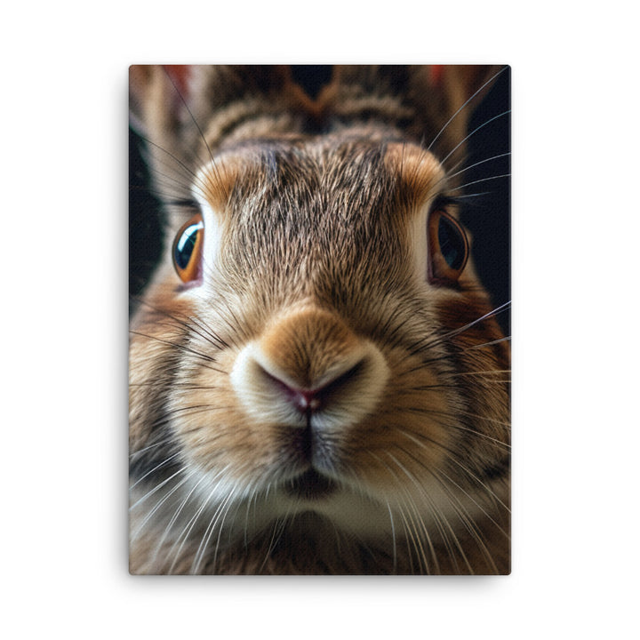 Charming Flemish Giant Bunny Canvas - PosterfyAI.com