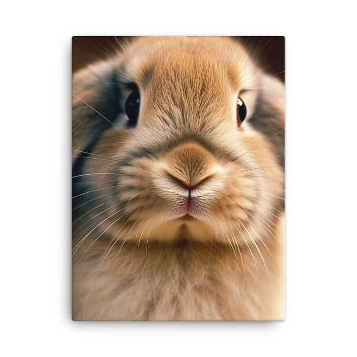 Adorable English Lop Bunny Canvas - PosterfyAI.com