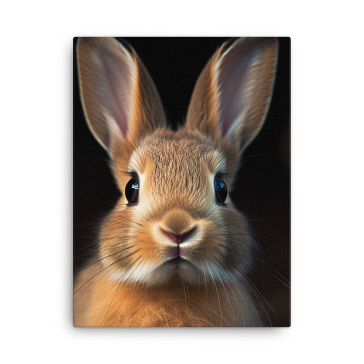 Adorable Dutch Bunny Canvas - PosterfyAI.com