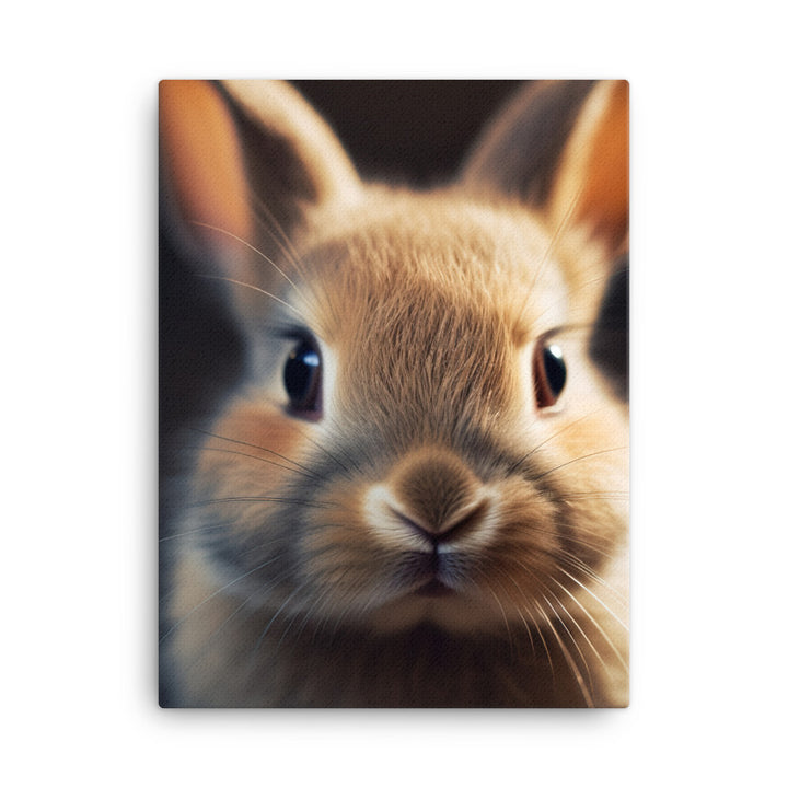 Adorable Dutch Bunny Canvas - PosterfyAI.com