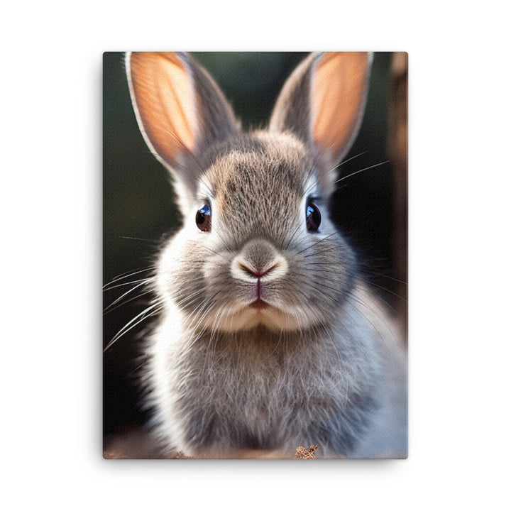 Adorable Dutch Bunny Canvas - PosterfyAI.com