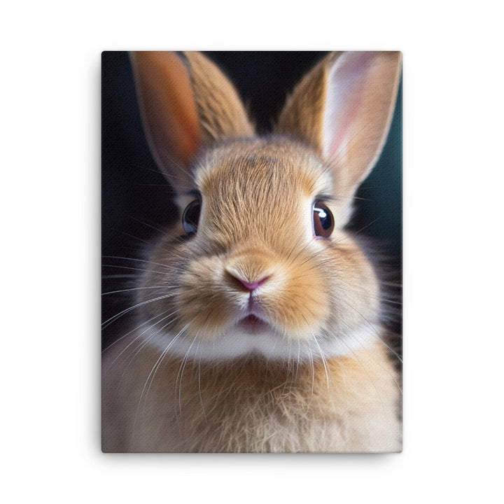 Adorable Dutch Bunny Canvas - PosterfyAI.com