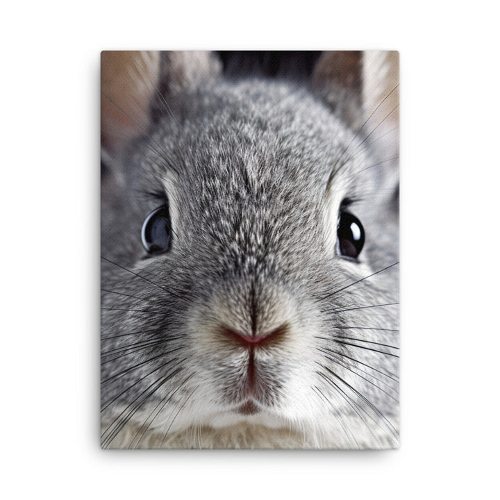 Charming Chinchilla Bunny Canvas - PosterfyAI.com