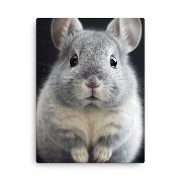 Adorable Chinchilla Bunny Canvas - PosterfyAI.com