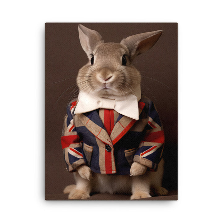 Britannia Petite Bunny with a Stylish Pose Canvas - PosterfyAI.com