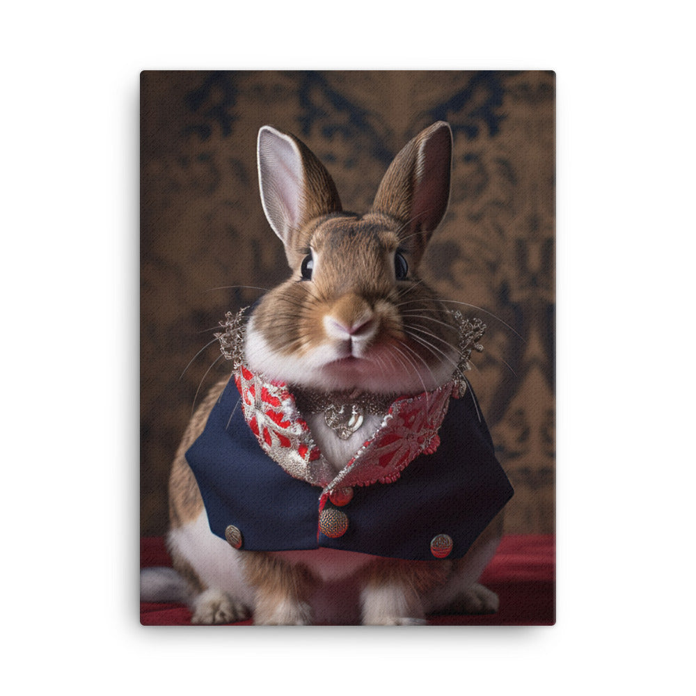 Britannia Petite Bunny with a Stylish Pose Canvas - PosterfyAI.com