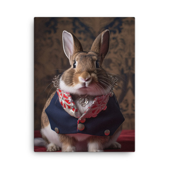 Britannia Petite Bunny with a Stylish Pose Canvas - PosterfyAI.com