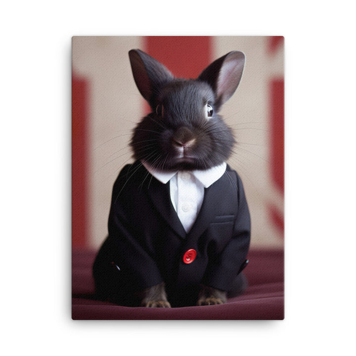 Britannia Petite Bunny with a Stylish Pose Canvas - PosterfyAI.com