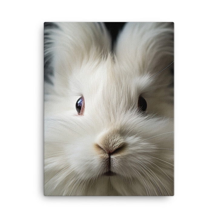 Charming Angora Bunny Canvas - PosterfyAI.com