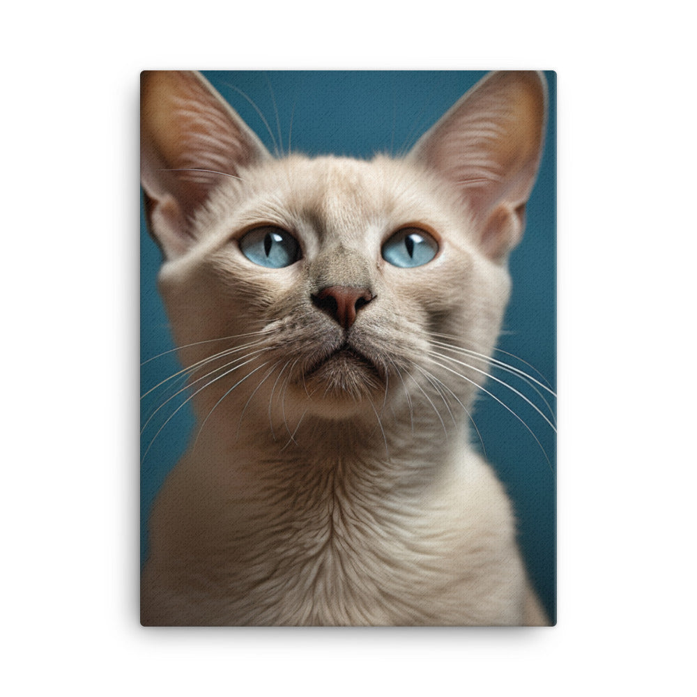 Charm of Tonkinese Kitten Canvas - PosterfyAI.com